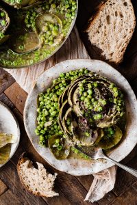 Artichokes with Peas